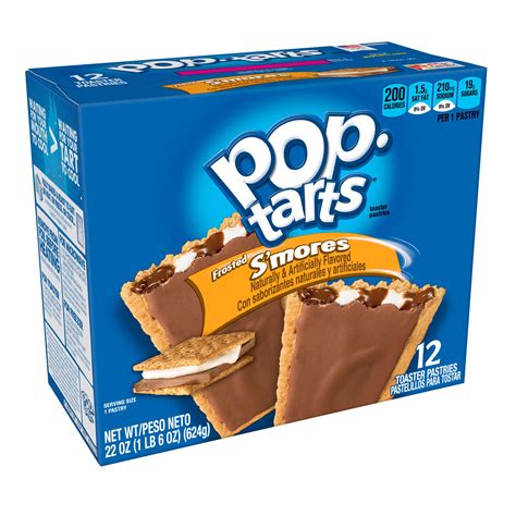 Pop Tarts Breakfast Toaster Pastries Frosted S Mores 22 Oz 12 Ct