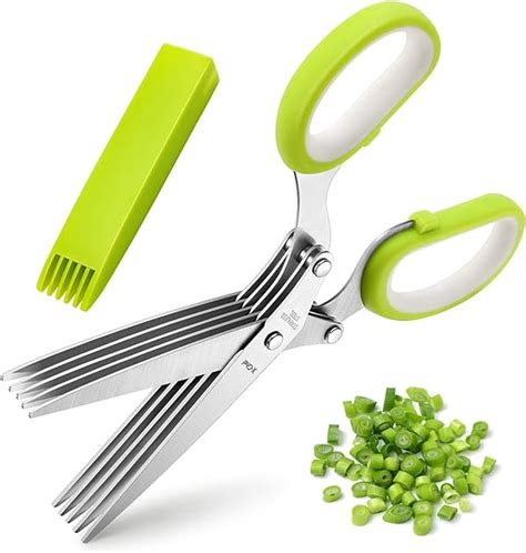 X Chef Herb Scissors Multipurpose 5 Blade Kitchen Cutting Shears With