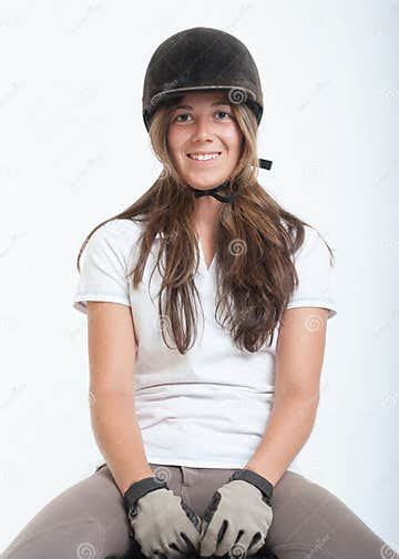Girl In Riding Gear Stock Image Image Of Young Girl 63390095
