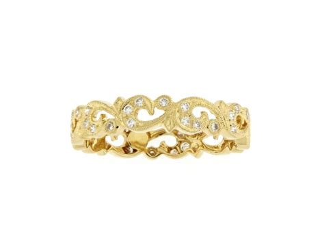 18ct Yellow Gold Guipure Lace Band Bailey And Sons Berkhamsted