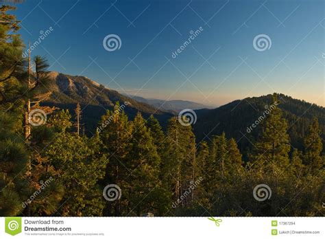 Sierra Nevada Mountain Range Landscape At Sunset Stock Photo Image