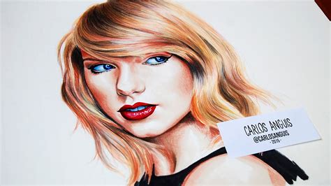 Drawing Taylor Swift Dibujando A Taylor Swift Youtube