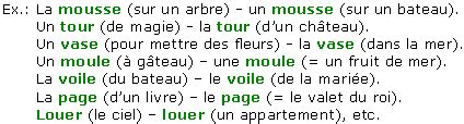 Les homonymes et les paronymes  myMaxicours