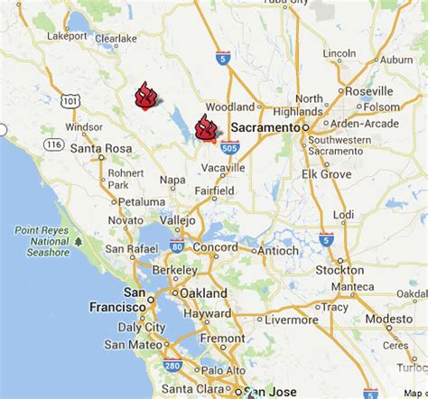 Wildfires Calabasas Map