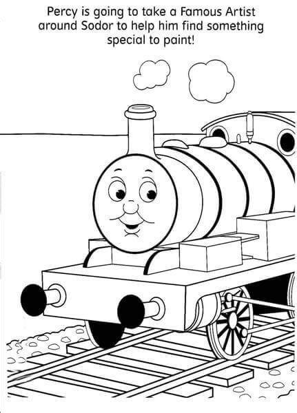 Percy Train Coloring Pages