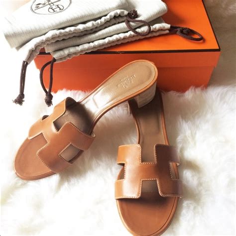 You can tell the number 1 bigger than your own number. Hermes Shoes | Shipping Onlynib Oasis Sandal Gold | Poshmark