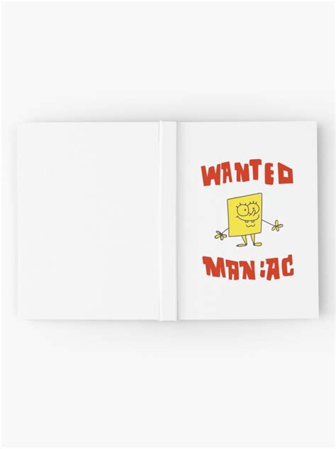 Spongebob Squarepants Classic Wanted Maniac Hardcover Journal By