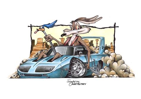 Wile E Coyote By Simpsonartistry On Deviantart In 2020 Cool Car