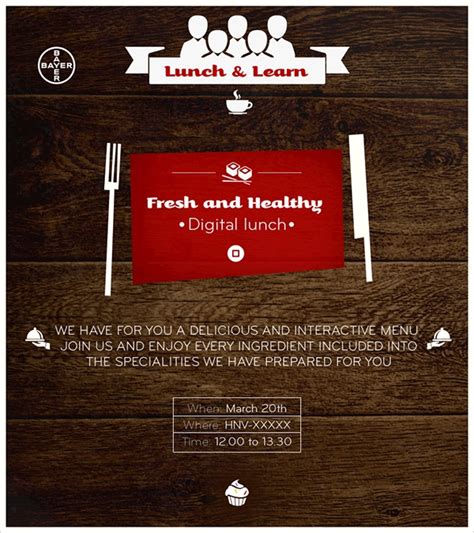 Free 16 Lunch Invitation Templates In Psd Eps Ms Word Apple