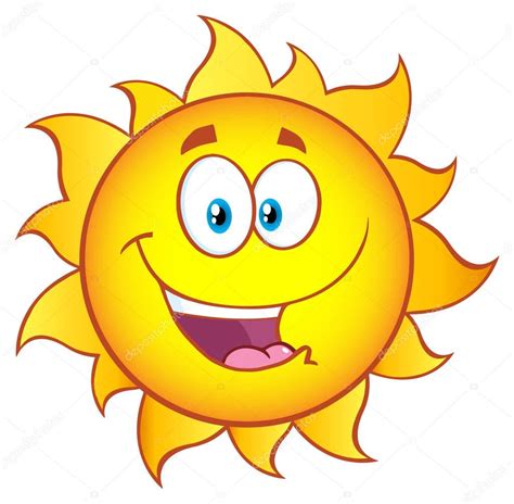 Happy Sun Cartoon — Stock Vector © Hittoon 141921212