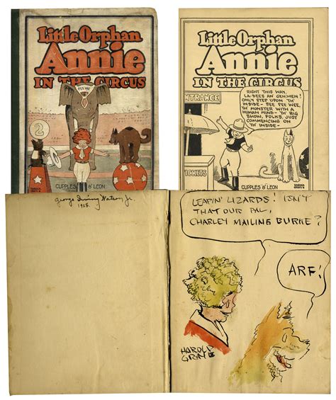Lot Detail Watercolor Illustration Of Little Orphan Annie And Her Dog