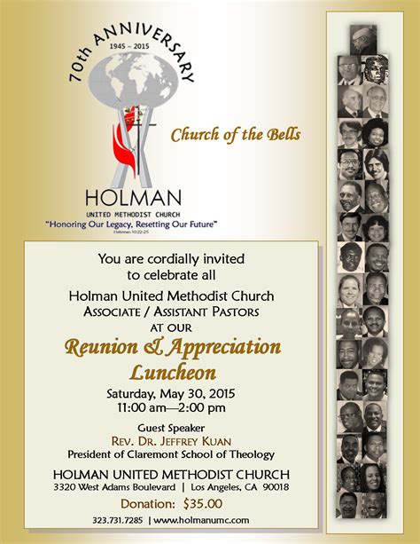 Sample freeemployee appreciation lunch sample invites. Associate/Assistant Pastors Appreciation Luncheon - Holman ...