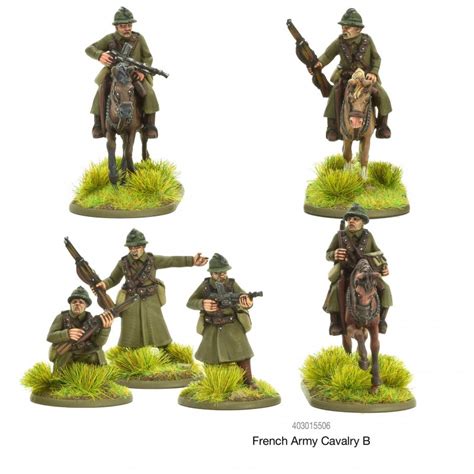 French Army Cavalry B 28mm Wwii Warlord Frontline Games
