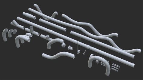 Modular Pipes Sci Fi Painted White Flippednormals