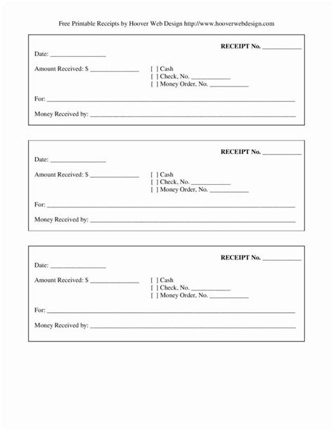 Free Printable Cash Receipt Template Lovely Blank Receipt Form Free