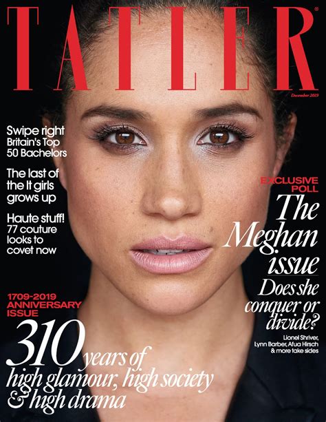 Meghan Markle Tatler Magazine Uk December 2019 Issue • Celebmafia