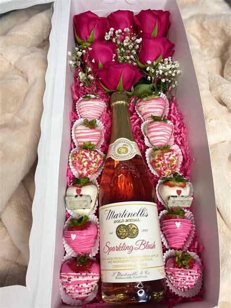 Rose And Wine Box Box Only Etsy Dessert Ts Strawberry Ts