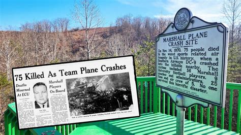 We Are Marshall Plane Crash Site And Grave Memorial For 75 Deaths Youtube