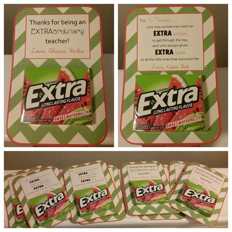 Free Printable Extra Gum Appreciation T One Tag Is Editable And The