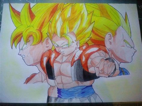 Goku And Vegeta Fusion Drawing