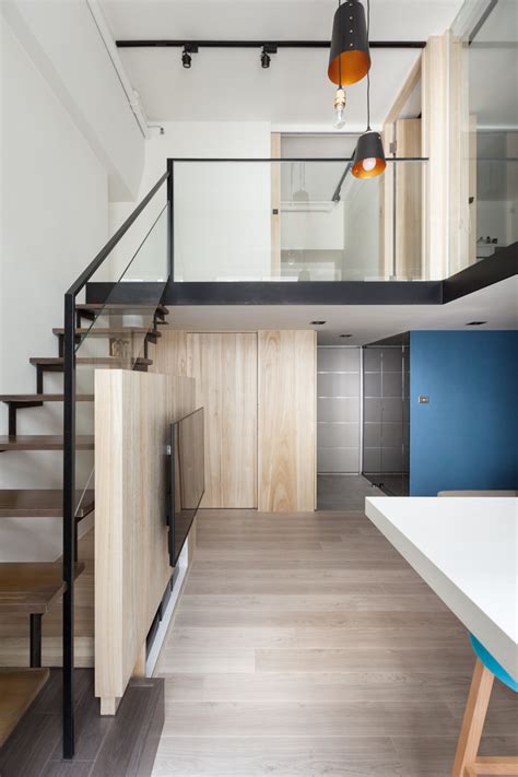 Loft Staircase In Modern Apartment Interior Design Ideas