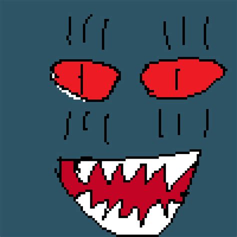 Pixilart Scary Monster By Foxbutterboy