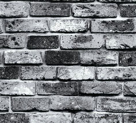 Vintage Shabby Brick Deco Vinyl Wallpaper Roll Brick Stone Faux