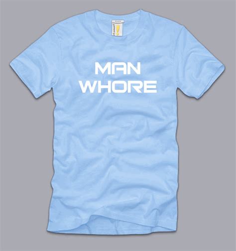 Man Whore Large T Shirt Funny Pimp Sex Humor Geek Nerd Frat College