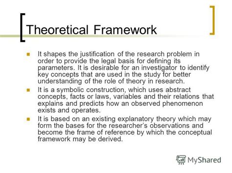 Theoretical framework is made up of concepts with their definitions. Презентация на тему: "How to Write the Thesis Documents ...