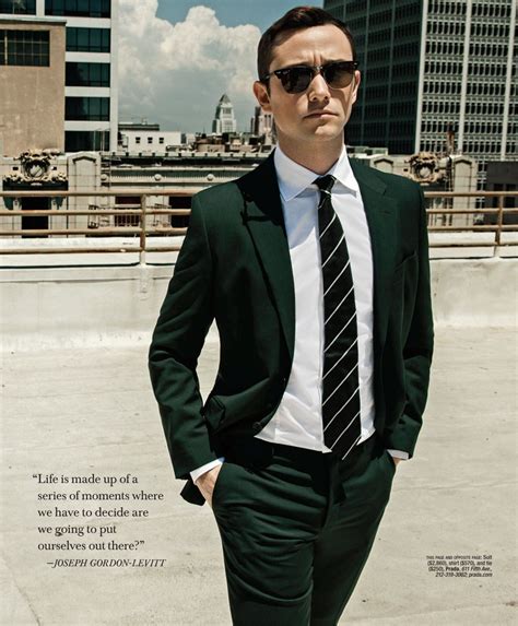 Joseph Gordon Levitt Suits Up For Gotham Cover Shoot The Fashionisto