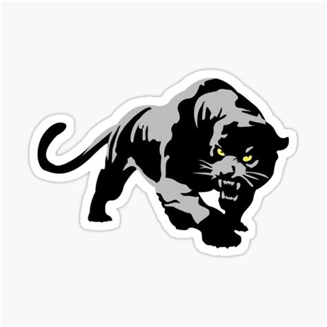 Aufkleber Werbeartikel Sticker Schwarzer Panther Prespaced Decal