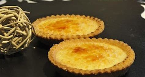 recette tartelette à la crème catalane saveur orange en vidéo