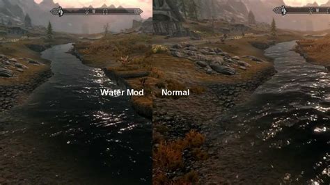 Skyrim Mods 1 Realistic Water Textures V13 By Isoku Comparison