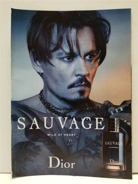 Johnny Depp Dior Sauvage Wild At Heart Parfum Advertisement Ad Scratch