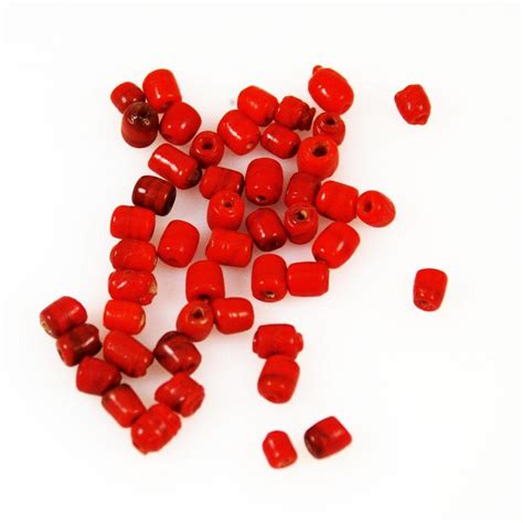 Antique Red Glass Trade Beads Estatebeads