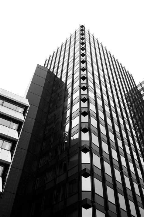 Grayscale Photo Of High Rise Building Photo Free Grey Image On
