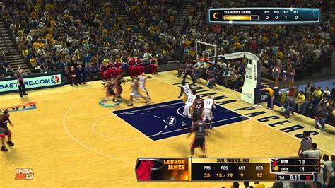 Road To Nba 2k13 Nba 2k13 My Career Playoffs Pacers Vs Heat Youtube