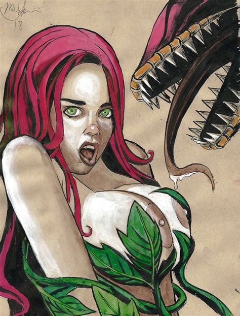 Dc Comics Poison Ivy Drawing Etsy