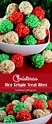 Christmas Rice Krispie Treat Bites - Two Sisters