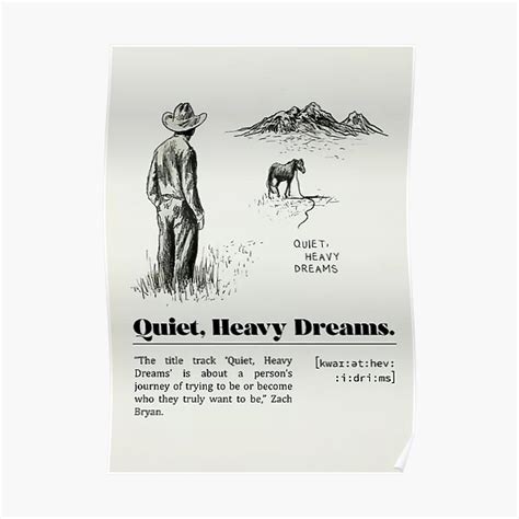 Quiet Heavy Dreams Poster For Sale By Peterson Toloyo Redbubble