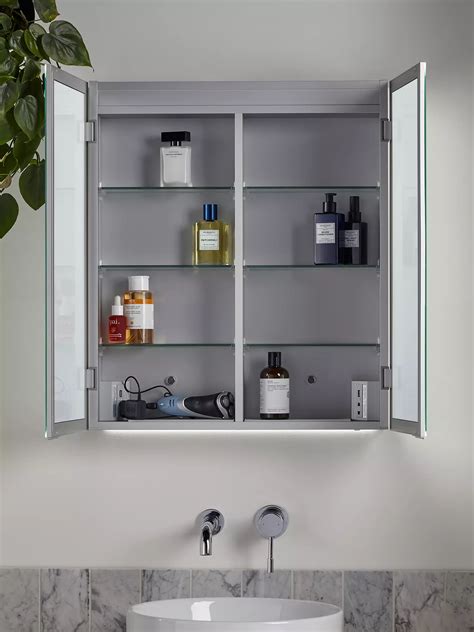 John Lewis And Partners Aspect Double Mirrored And Illuminated Bathroom