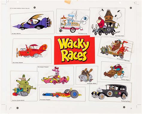 Wacky Races Cartoon Characters Names Wacky Races Cartoon Barbera