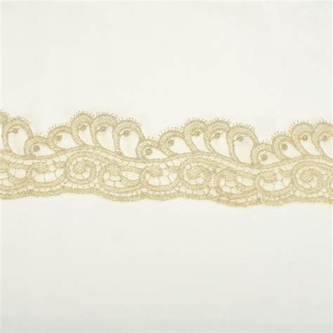 Metallic Gold Lace By The Yard Gold Trim Wedding Lace Bridal