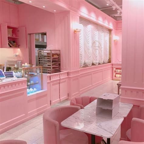 Youpeachme In 2020 Pink Cafe Pink Aesthetic Interior Renovation