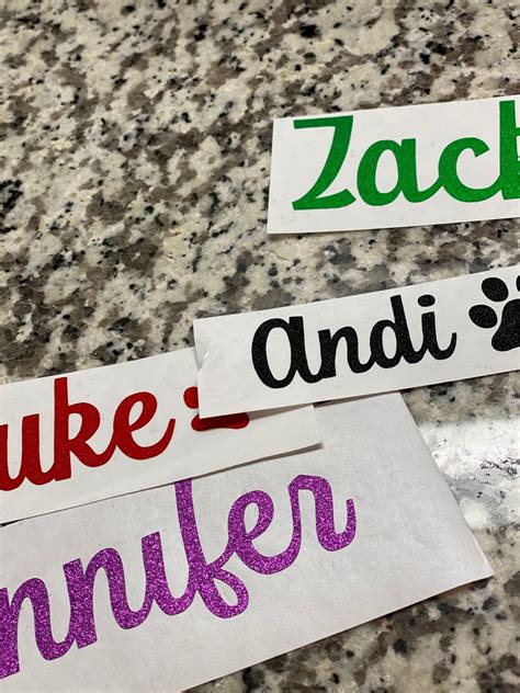 Personalized Name Decal Name Sticker Custom Stickers Etsy