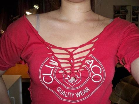 Cut Up The Front Of Your T Shirt Simple Diy Tutorial · How