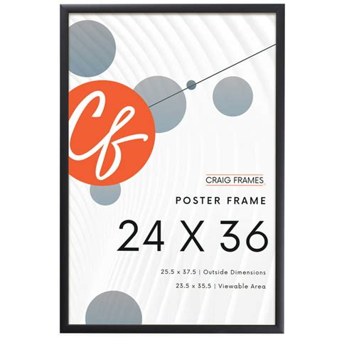 Craig Frames Contemporary Gallery Black Picture Frame