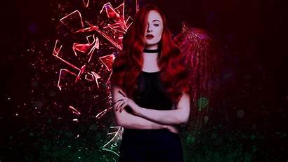Sophie Turner Redhead Wings Wallpapers Desktop