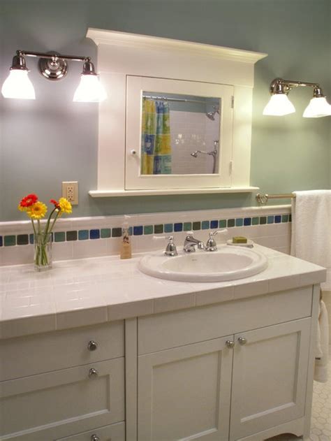 If you're looking to refresh the look of your bathroom without blowing a wad of money, install a colorful. Bathroom Backsplash Ideas | Houzz