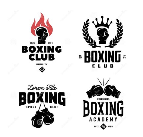 Pin By Lulu On Logo Ideas Boxing Club Sports Illustrations Design